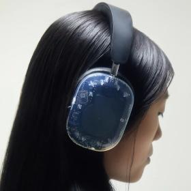 CUFFIA PADIGLIONE DEFUNC MONDO OVER EAR CLEAR BLUETOOTH V5.2 STEREO 102dBSPL a 1mW (0,179V), 1kHz, BLACK TRASPARENT